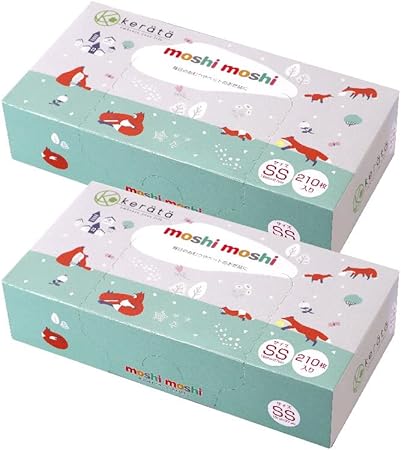 (ケラッタ) moshi moshi おむつ 防臭袋 臭わない 【マチ付きでおむつが2個入る】オムツ 消臭 (SSサイズ 210枚入) (2個セット)