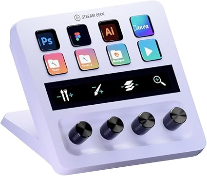 【Amazon.co.jp限定】Elgato Stream Deck + White, オーディオミキサー, コンテンツクリエイターのためのライブ制作とスタジオコントローラー, ストリーミング, 配信, ゲーミング, Mac/PC対応
