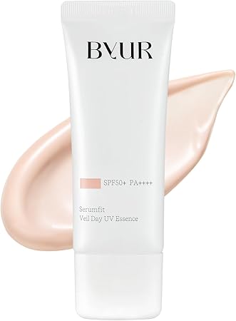 ByUR バイユア 化粧下地 日焼け止め UVカット SPF50+ PA++++ トーンアップ 韓国 セラムフィット ヴェール デイ UV エッセンス シアーピンク 下地 トーンアップ UV下地 紫外線対策 ベースメイク【公式・正規品】