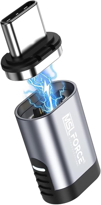安心の日本企業 Type-C to Type-C マグネット式 変換アダプタ L字 USB-C 240W 8K60Hz USB3.2 GEN2 40Gbps typec ハブ typec to type c usb c マグネット 充電 データ転送 変換アダプタ usbc マグネット変換アダプター (Bタイプ, 1個)