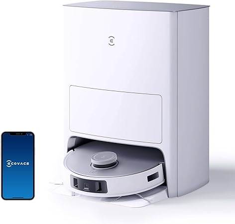 【全自動掃除機】ECOVACS(エコバックス)DEEBOT T20 OMNI ロボット掃除機 モップ温水洗浄 自動ゴミ収集 6000Pa強力吸引 回転型水拭き機能 モップリフトアップ お掃除ロボット 高精度マッピング 3D物体識別回避 3Dマップ 音声アシストYIKO Alexa対応 抗菌性能 静音 1年メーカー保証