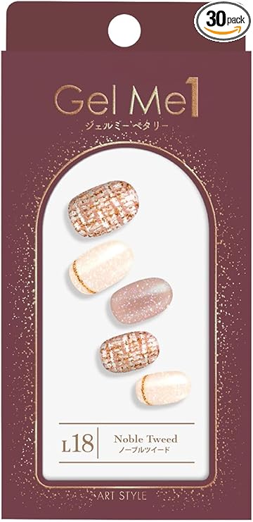 ジェルミーペタリー L18 ノーブルツイード Gel Me1 限定 ネイルシール セルフネイル