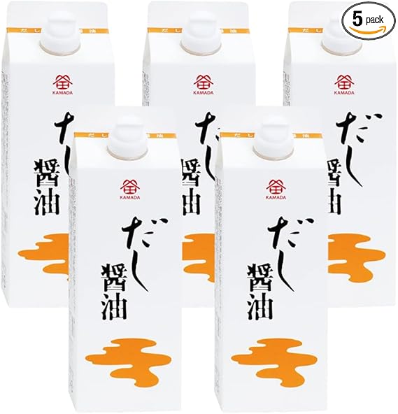 鎌田醤油 だし醤油500ml × 5本セット みかんみかん本舗ステッカー付き