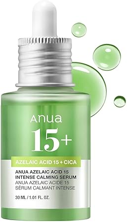ANUA (アヌア)アゼライン酸15インテンスカーミングセラム30ml 美容液 油水分バランス 皮脂 毛穴ケア cica 高密度美容液 azelaic serum 混合肌 オイリー肌 スキンケア 韓国美容液 韓国コスメ【公式・正規品】