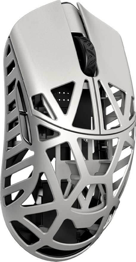 WLMOUSE Beast X Max ワイヤレス ゲーミングマウス 8KHzポーリングレート対応 マグネシウム合金製 42g軽量 PAW3950センサー ビッグサイズ 【日本正規代理品】 (Fashion Grey(Omron))