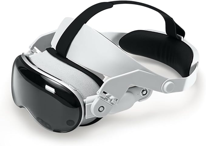 ノーブランド品 ForVisionProヘッドストラップForvisionproヘッドバンドVRメガネ用ヘッドバンド調整可能頭のストレスを軽減しVisionPro用VRヘッドストラップパッド頭の圧力を軽減後頭部ヘッドストラップパッドvrアクセサリー人間工学に基づくヘッドブレースアクセサリー