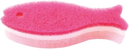 マーナ(marna) おさかなスポンジ ロング(3層構造 / グラス 水筒 にも) グラススポンジ ボトル洗い スポンジ K479DP