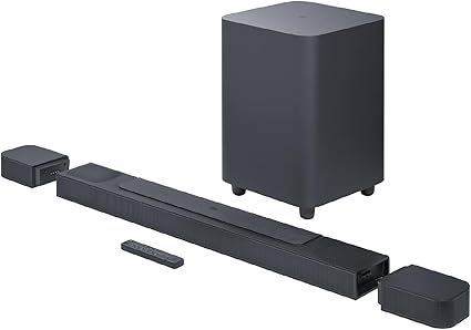 JBL BAR 800 Dolby Atmos 5.1.2ch 720W サウンドバー ワイヤレス サラウンド eARC HDMI Wi-Fi リアスピーカー & ワイヤレスサブウーファー JBLBAR800PROBLKJN