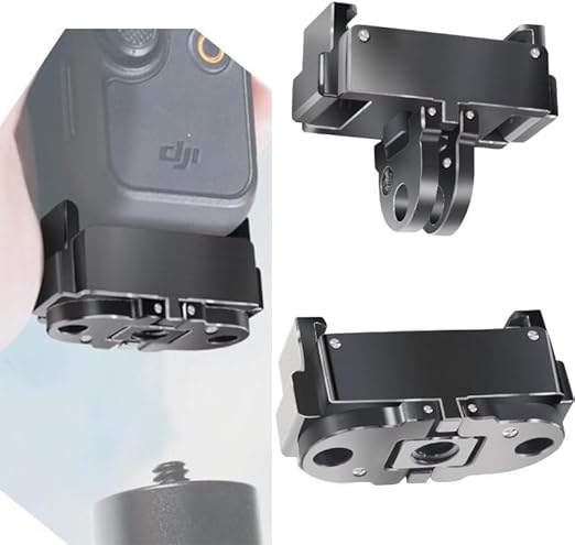 Osmo Pocket 3 アダプターDJI Pocket 3 対応 アダプター クイックリリース式アダプターマウント 折りたたみ式Goproインターフェース接続可能 三脚 自撮り棒