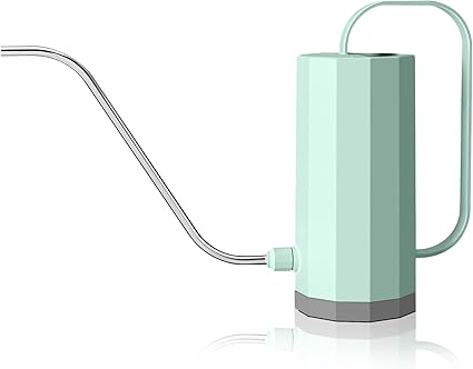 SinRenn じょうろ おしゃれ ロングスパウトじょうろ ウォータージャグ ガーデニングじょうろ 1200ml 長い注ぎ口 プラスチック+ステンレス素材 水まき缶 屋内屋外じょうろ 持ち運びが簡単 水差し 園芸用 スプリンクラー 散水機 ジョウロ 大容量 ファッションじょうろ 装飾用 北欧スタイル 花に水をやる 多肉植物 花瓶 水筒 (グリーン)