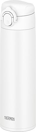 Thermos JOK-500 WH Water Bottle, Vacuum Insulated Portable Mug, 16.9 fl oz (500 ml), White, Dishwasher Safe Model