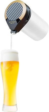 グリーンハウス どこでも手軽にクリーミー泡を楽しめる ワンタッチビアサーバー 缶ビール専用 簡単おいしさキープ ブラック GH-BEERMS-BK