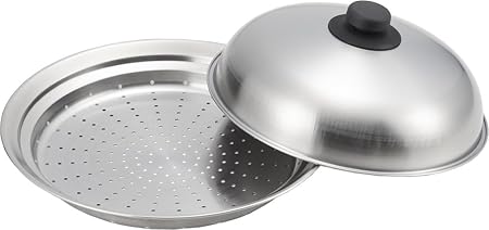 ヨシカワ 蒸し器 フライパン用 24~26cmフライパン対応 蒸しプレート 日本製 ステンレス 蒸し料理 フライパンにのせて簡単蒸しプレート YJ2611