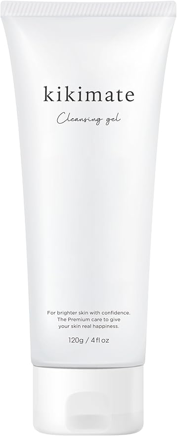 kikimate クレンジングジェル メイク落とし クレンジングフォーム【W洗顔不要 まつエクOK】 毛穴汚れ 黒ずみ用 敏感肌 乾燥肌 オイルフリー 無添加 オーガニック 保湿 120g ギフト プレゼント キキメイト