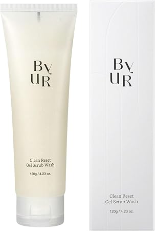ByURバイユア 洗顔ジェル 洗顔フォーム スクラブ ウォッシュ クリーンリセット 毛穴汚れ 保湿 乾燥肌 角質 濃密泡 120g