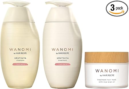 ヘアレシピ 和の実 うるつやポンプ+ヘアマスク セット (ワノミ・Wanomi)