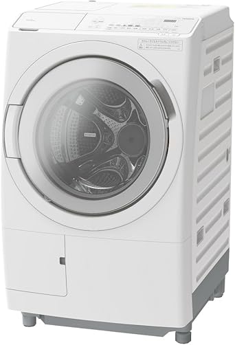 日立 ドラム式洗濯乾燥機 幅60cm 洗濯12kg 乾燥6kg 左開き BD-SW120KL W ホワイト らくメンテ 日本製