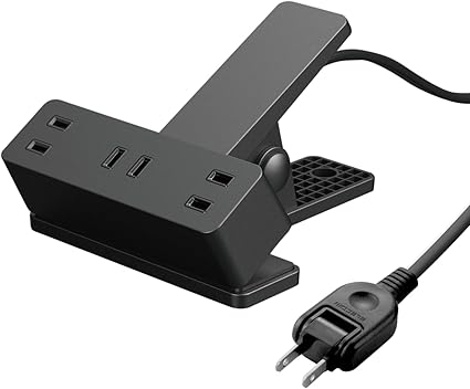 エレコム 電源タップ 雷ガード 3個口 クリップ ほこりシャッター付 スイングプラグ 3m ブラック ECT-1430BK