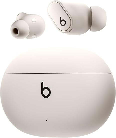 Beats Studio Buds + | ワイヤレスノイズキャンセリングイヤフォン - AppleデバイスとAndroidデバイスで互換性が向上、内蔵マイク、耐汗仕様Bluetoothイヤフォン、空間オーディオ - アイボリー
