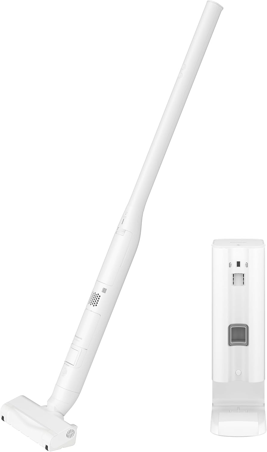 パナソニック 掃除機 コードレス セパレート型 スティック クリーンドック ナノイーX からまないブラシ ホワイト MC-NS100K-W