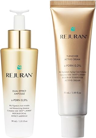 リジュラン公式 REJURAN ゴールドセット / デュアル エフェクト アンプル 30mL + ターンオーバー アクティブ クリーム 50mL PDRN 美容液 スキンケア 韓国コスメ