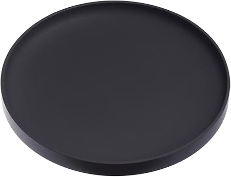 山崎実業(Yamazaki) 立体 コースター 丸型 ブラック 約W10×D10×H0.9cm タワー シリコン 2539