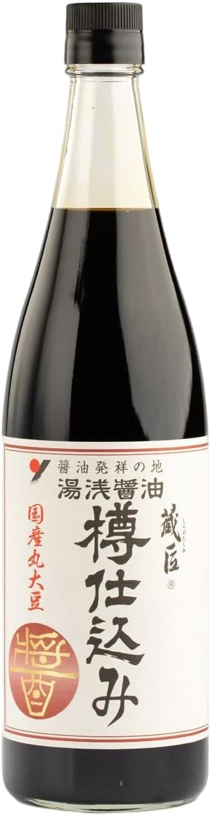 【丸新本家】湯浅醤油 蔵匠 樽仕込み 720ml|本醸造 国産大豆 濃口醤油|高級刺身醤油 |醤油発祥の地|木桶醸造