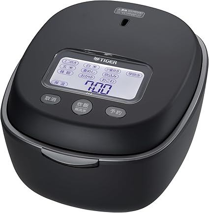 タイガー魔法瓶(TIGER) 炊飯器 5.5合 土鍋圧力IH式 土鍋ご泡火炊き 少量旨火炊き グラファイトブラック JPL-H100KG