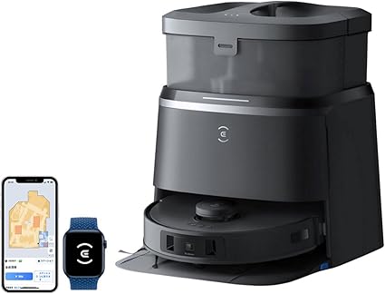 【11000Pa強力吸引 全自動掃除機】ECOVACS(エコバックス)DEEBOT T30 OMNI ロボット掃除機 お掃除ロボット 水拭き 両用 毛絡まない モップ洗浄 自動ゴミ収集 11000Pa強力吸引 回転型水拭き機能 高精度マッピング 3D物体識別回避 3Dマップ 静音性