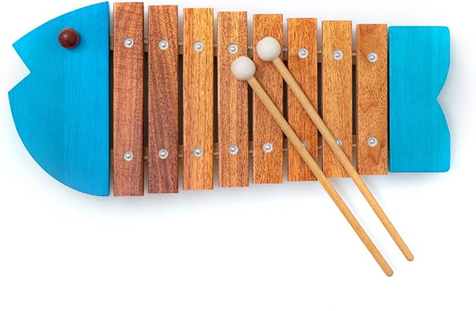 ボーネルンドオリジナル (BorneLund Original) おさかなシロフォン 青 1歳半頃 BZ8000B