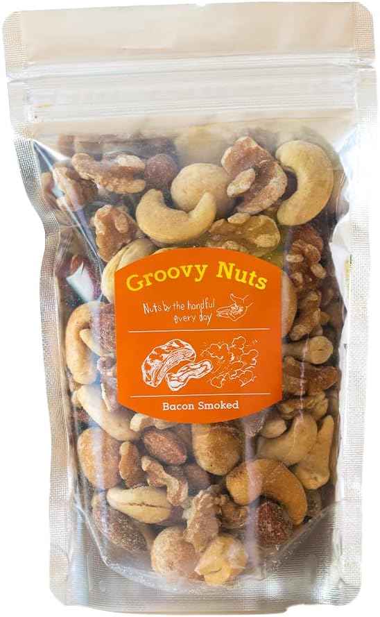 Groovy Nuts グルーヴィナッツ マコなり社長 マツコの知らない世界紹介 ミックスナッツ 150g フレーバーナッツ ナッツ専門店 おつまみ 手土産 中目黒【自家製ベーコンと炭火でナッツをスモーク】 (ベーコンスモークドナッツ)