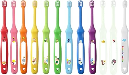 L APIS: 乳幼児歯ブラシ 歯科推奨 ハッピーカラー 11色 おなまえシリーズ 乳歯 安全設計 プレゼント いろえんぴつ ベビー おなまえエコ包装