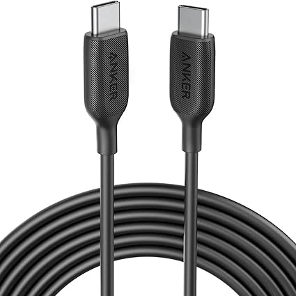 Anker PowerLine III USB-C & USB-C 2.0 ケーブル (3.0m ブラック) 超高耐久 60W USB PD対応 iPhone 16 / 15 MacBook Pro/Air iPad Pro/Air Galaxy 等対応