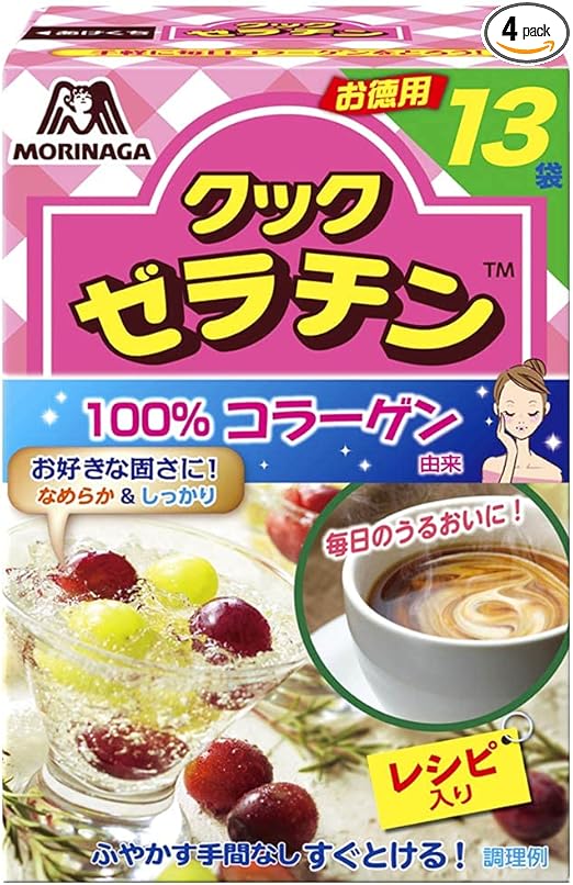 森永製菓 クックゼラチン 13袋入り (5g×13P)×4箱