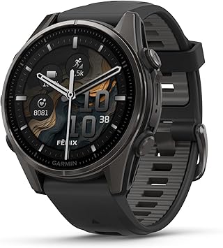 ガーミン(GARMIN) フラッグシップモデル fenix 8 Sapphire AMOLED 3サイズ展開(43mm/47mm/51mm) マルチスポーツGPSウォッチ【AMOLEDディスプレイ】 【ランニング・ゴルフ・登山・サイクリング等30種類以上対応】【Android/iOS対応】【Suica機能搭載】【ロングバッテリー】【睡眠計測】【音声コマンド機能】【日本正規品】