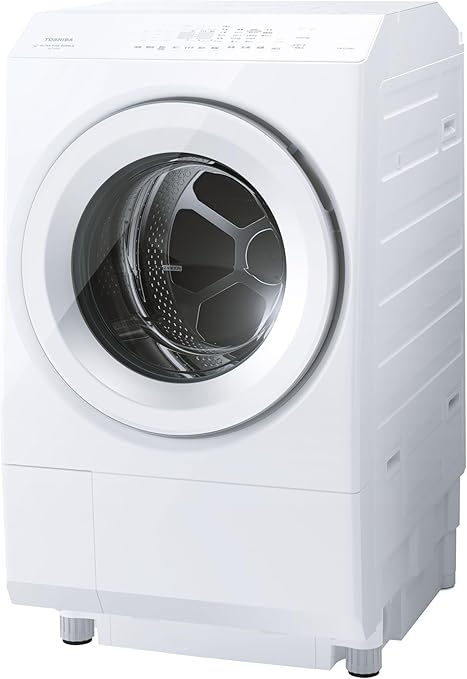 TOSHIBA(東芝) ドラム式洗濯乾燥機 幅60㎝ 洗濯12kg 乾燥7kg 左開き TW-127XM3L(W) グランホワイト ヒートポンプ 大風量乾燥 Ag+抗菌水 洗剤自動投入