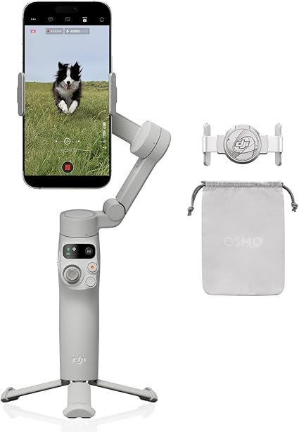 DJI スマホ ジンバル Osmo Mobile 7 ジンバルスタビライザー(iPhone/Android) 内蔵三脚 軽量 快適なグリップ 3軸スマホジンバル ActiveTrack 7.0 ShotGuides ワンタップ編集 10時間使用 スマホ充電