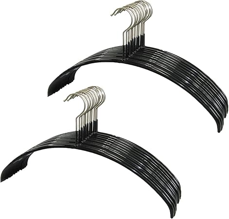 マワ すべり落ちない ハンガー 人体ハンガー ドイツ製 20本組 116066 ブラック 40×22×1cm 3120 10年保証