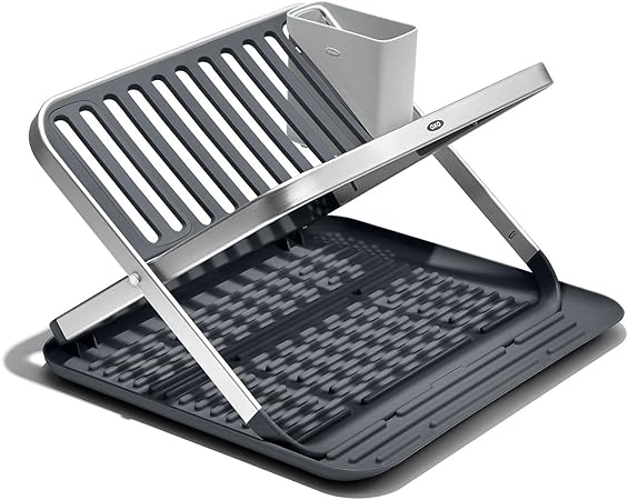 OXO オクソー 折り畳み式 水切りラック フラット ディッシュ ラック