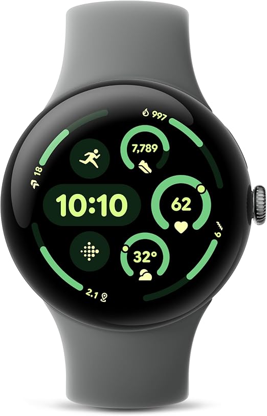 Google グーグル Pixel Watch 3 45mm Matte Hazel アルミケース/Hazel アクティブ バンド(WiFi) GA05786-US