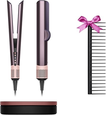 【限定ギフト コーム付き】Dyson(ダイソン) ドライヤー Dyson Airstrait™ストレイトナー 大風量 速乾 ストレートドライヤー ヘアアイロン (HT01 JPPL G) ジャスパープラム【限定ギフトカラー】【Amazon.co.jp限定】【風の力で自然なストレートへ導く、ストレートドライヤー】