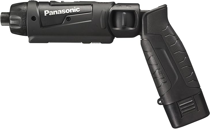 パナソニック(Panasonic) 充電スティックドリルドライバー 7.2V 1.5Ah電池パック×2個/充電器/ケース付 高精度小型ドライバー M5 手元用ワイドLED搭載 EZ7421LA2S-B ブラック