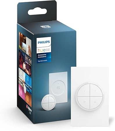 フィリップスヒュー(Philips Hue) スマートリモコン ダイヤルスイッチ - スマート照明 スマートスイッチ ワイヤレス リモコン ボタン 遠隔操作 スマートホーム スマート家電 スマート電球 調光 調色 照明 コントロール