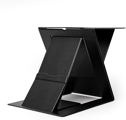 MOFT Z ノートパソコンスタンド ノートPCスタンド 人間工学設計 PCデスクワークに対応 お手軽にスタンディングワークを実現 テレワークや在宅勤務に最適 折りたたみ 収納時の薄さ 多角度調節 腰痛/猫背解消/姿勢改善 Macbook/Macbook Air/Macbook Pro/iPad/ノートPC/タブレットなど17インチまで対応 (ブラック)