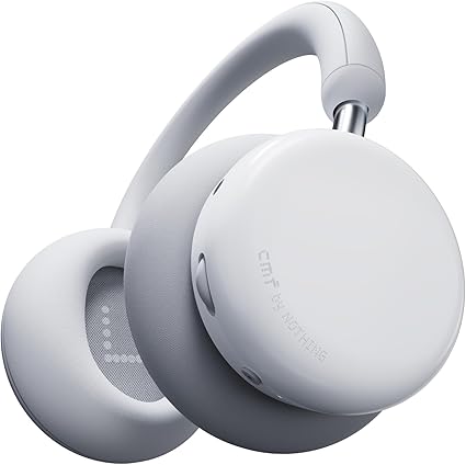 CMF by Nothing Headphone Pro オーバーイヤー ヘッドホン Bluetooth 5.3対応 最大100時間再生 ハイブリッドアクティブ ノイズキャンセリング LDAC&Hi-Res認証 40mmドライバー 空間オーディオ マイク付き ワイヤレスヘッドホン 軽量 (ライト グレー)