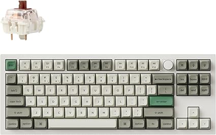 国内正規品 Keychron Q3 Max QMK/VIAワイヤレス・カスタムメカニカルキーボード、2.4 GHz/Bluetooth 5.1/有線接続、USレイアウト、RGBライト、ホットスワップ対応Gateron Jupiterメカニカルスイッチ/フルアルミニウム/Mac Windows対応 (シェルホワイト, Gateron Jupiterメカニカル茶軸(ホットスワップ))