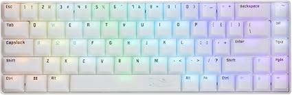 STORIA キーボード Mercury 65 ラピッドトリガー ラピットトリガー 英字配列 ゲーミングキーボード 白 透明キーキャップ マーキュリー 65% ポーリングレート 8000 Hz 対応 RGBライト 磁気軸 GATERON ホワイト SK24M65