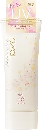 excel(エクセル) プロテクティブ UVエッセンス lb 01 サクラ&ベルガモット 日焼け止め 顔