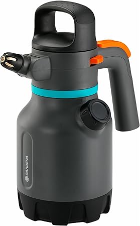GARDENA(ガルデナ) 加圧式 霧吹きスプレー 1.25L 【斜めにしてもスプレーできる360°機能】【真鍮製ノズル】【噴霧タイプ切替可】【ドイツのガーデニングブランド】【園芸 庭の水やりに】 11120-20