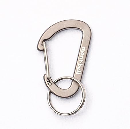 モンベル(mont‐bell) キーカラビナフラットDカン4 1124333 ガンメタル GM